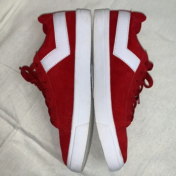 Women's PONY Classic Low Red Suede Shoes Size 7.5 - Picture 6 of 13